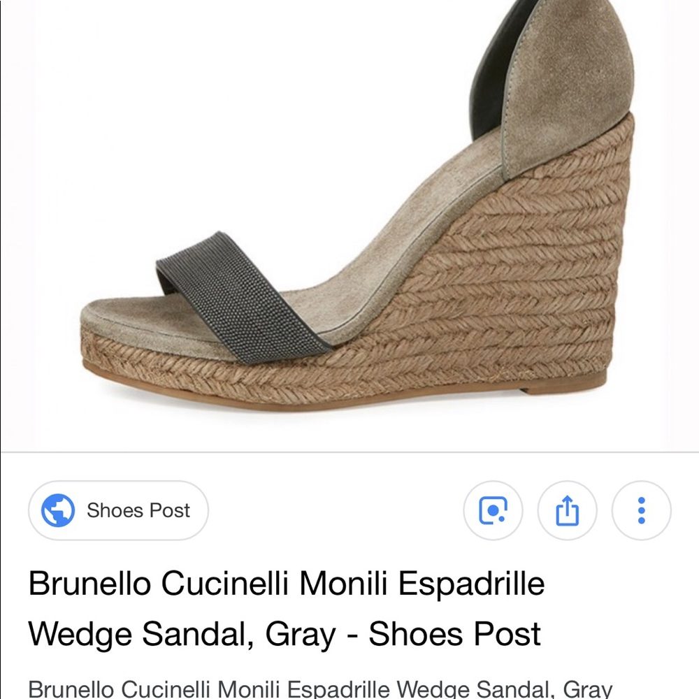 Brunello Cucinelli wedge Sandal